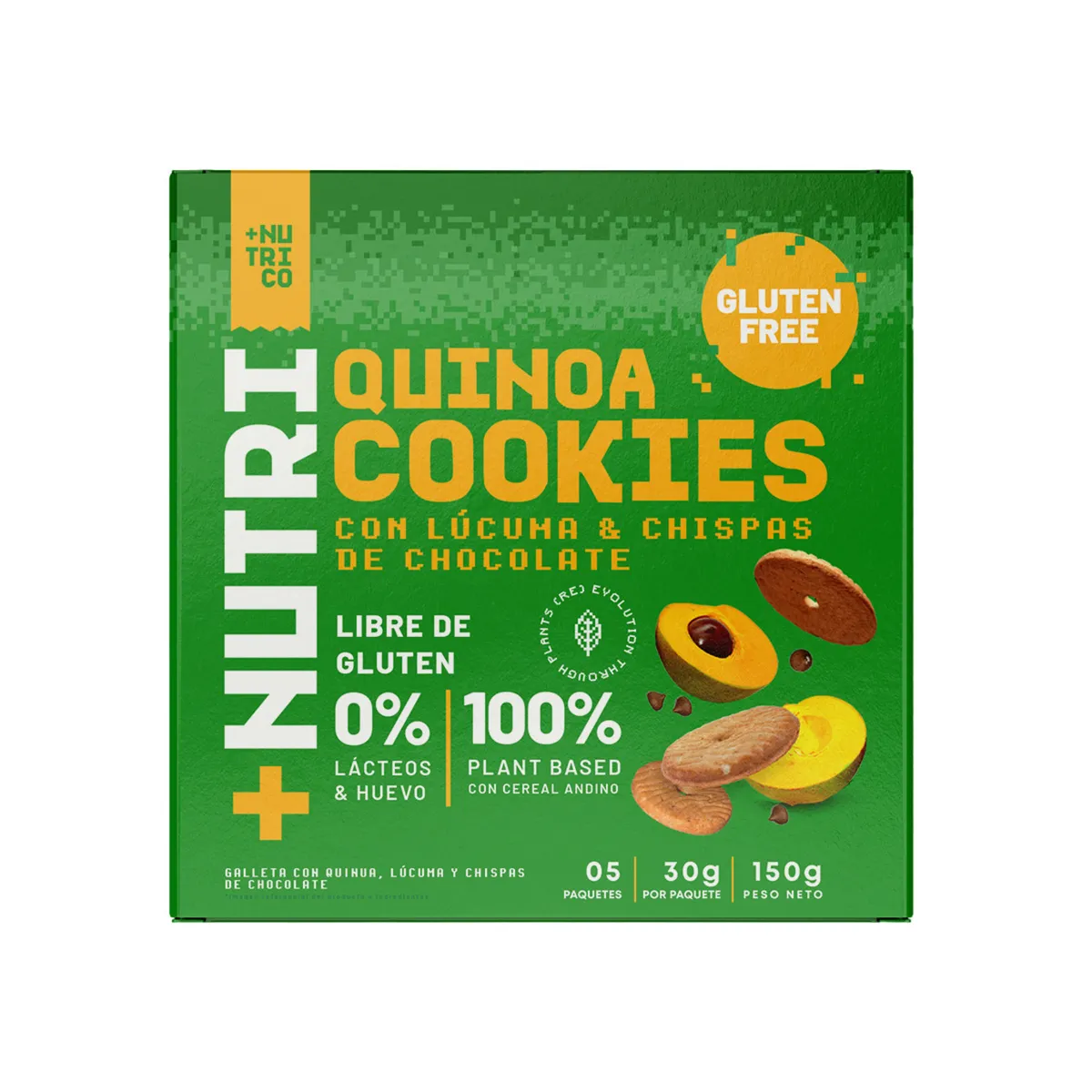 NUTRICO - Galletas de Quinua Nutrico Lúcuma Caja 5 Und