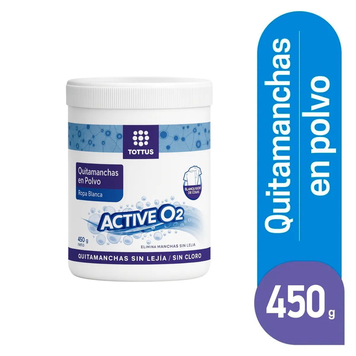 TOTTUS - Quitamanchas Tottus Polvo Blanco Envase 450 g