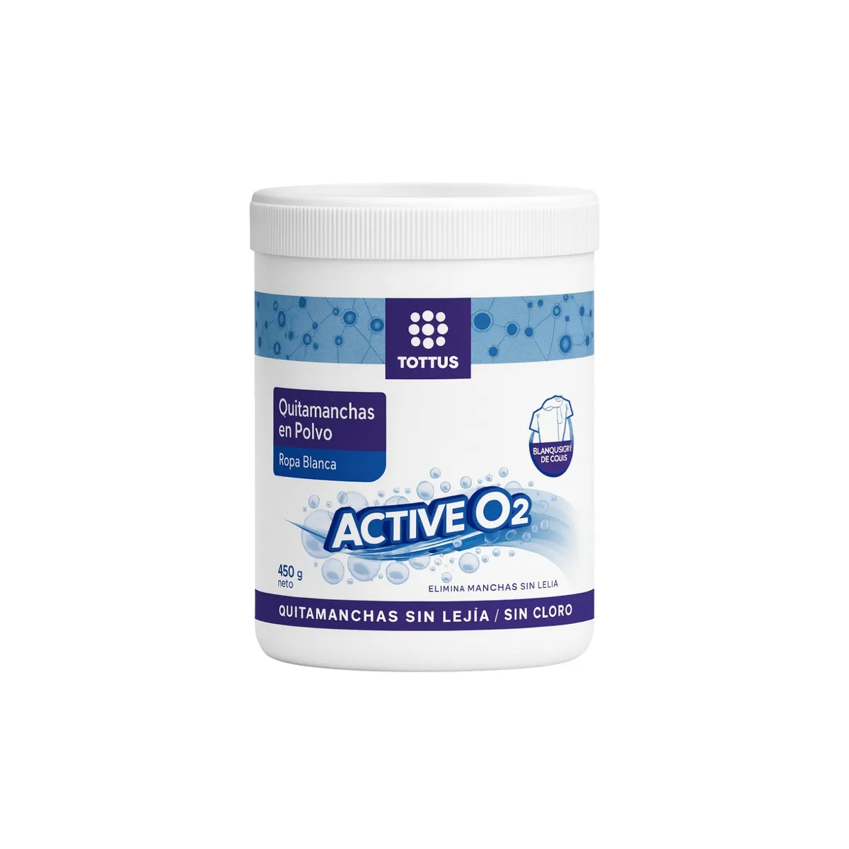TOTTUS - Quitamanchas Tottus Polvo Blanco Envase 450 g