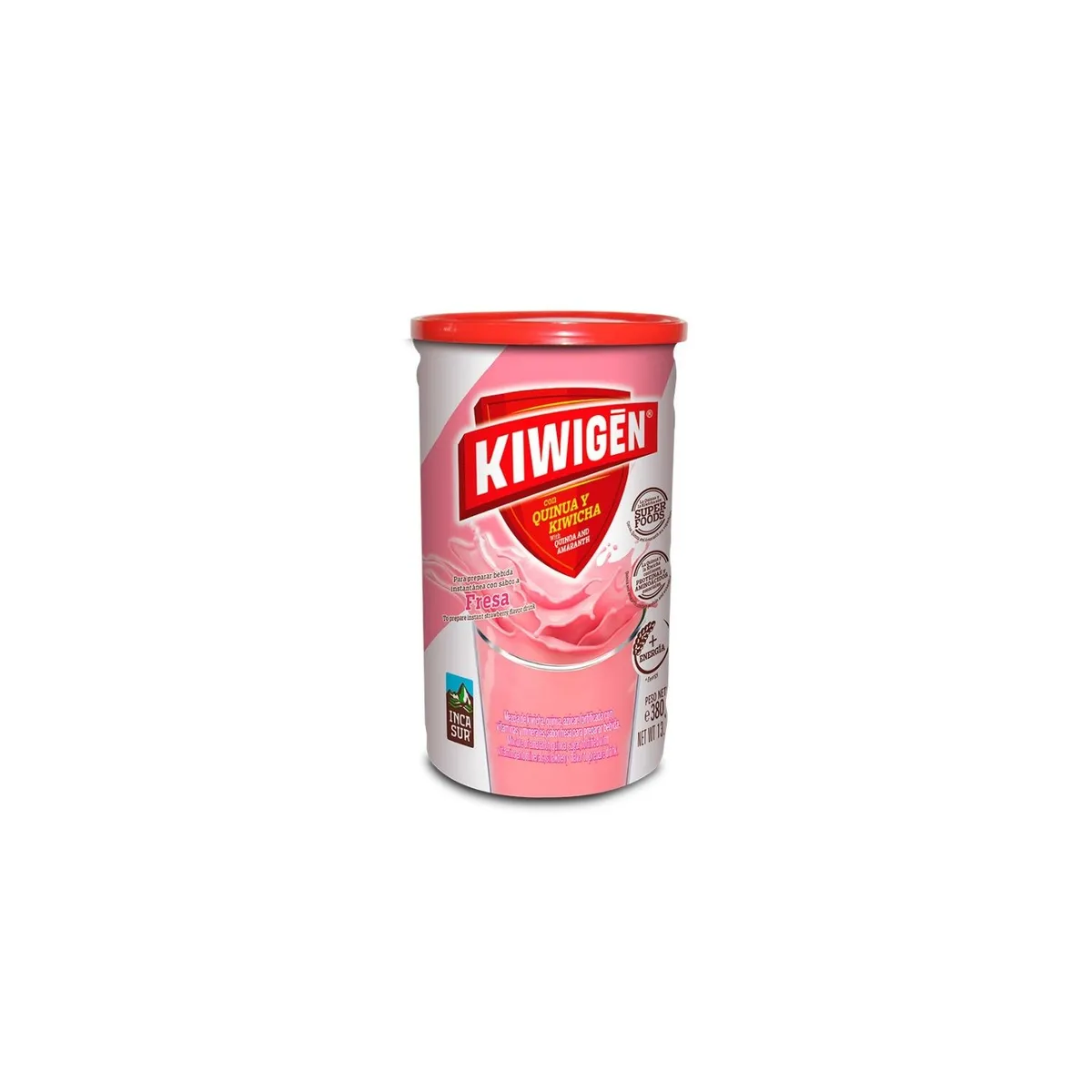 KIWIGEN - Fortificante Instantáneo Kiwigen Sabor Fresa Envase 380 g