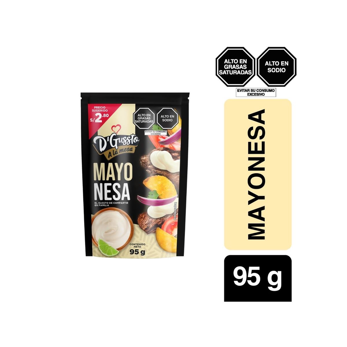 DGUSSTO - Mayonesa Dgussto Doypack 95 g