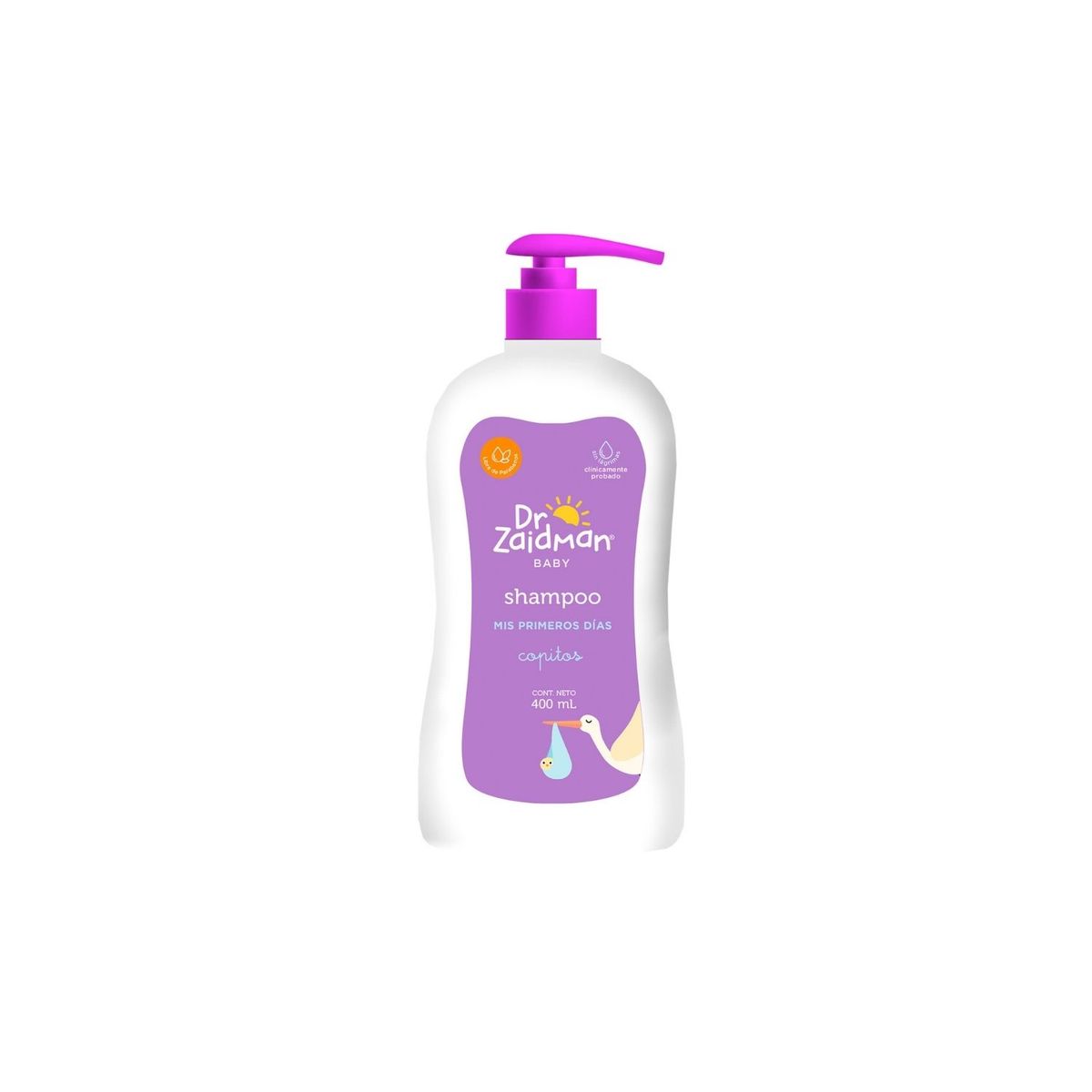DR. ZAIDMAN - Shampoo Para Bebé Mis Primeros Días Dr. Zaidman Botella 400 mL