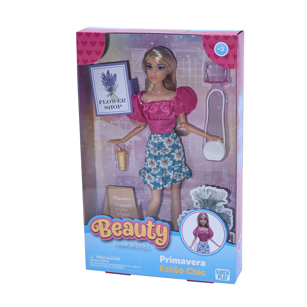 KIDS N PLAY - Muñeca Fashion Chic Cartera