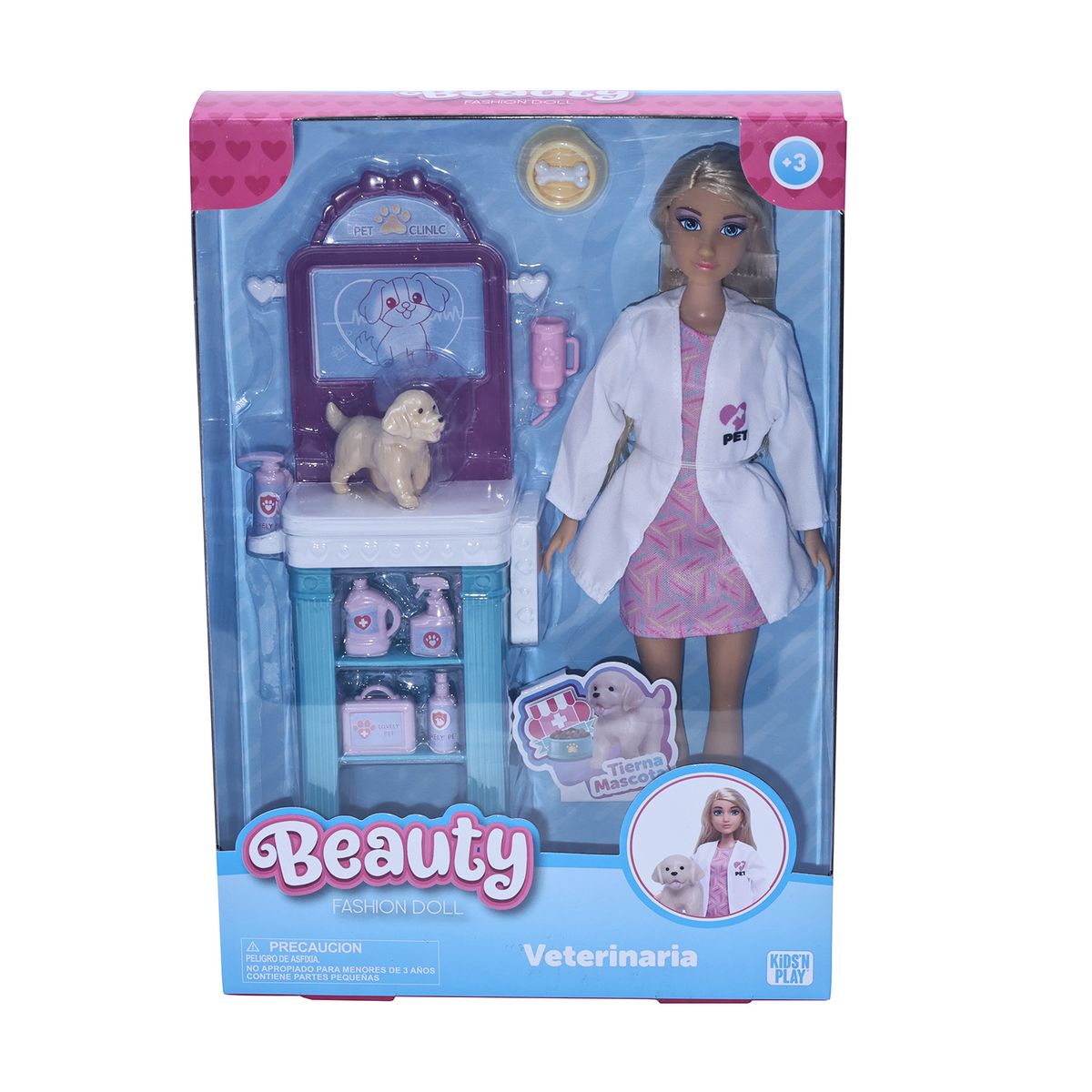 KIDS N PLAY - Muñeca Fashion Veterinaria