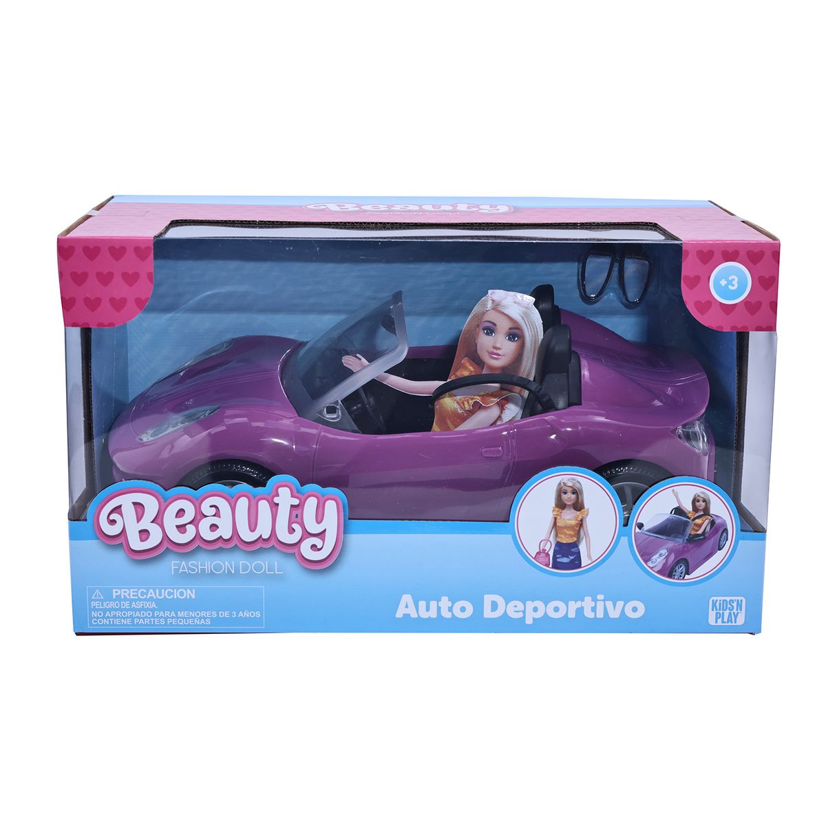 KIDS N PLAY - Carro Convertible Muñeca Fashion