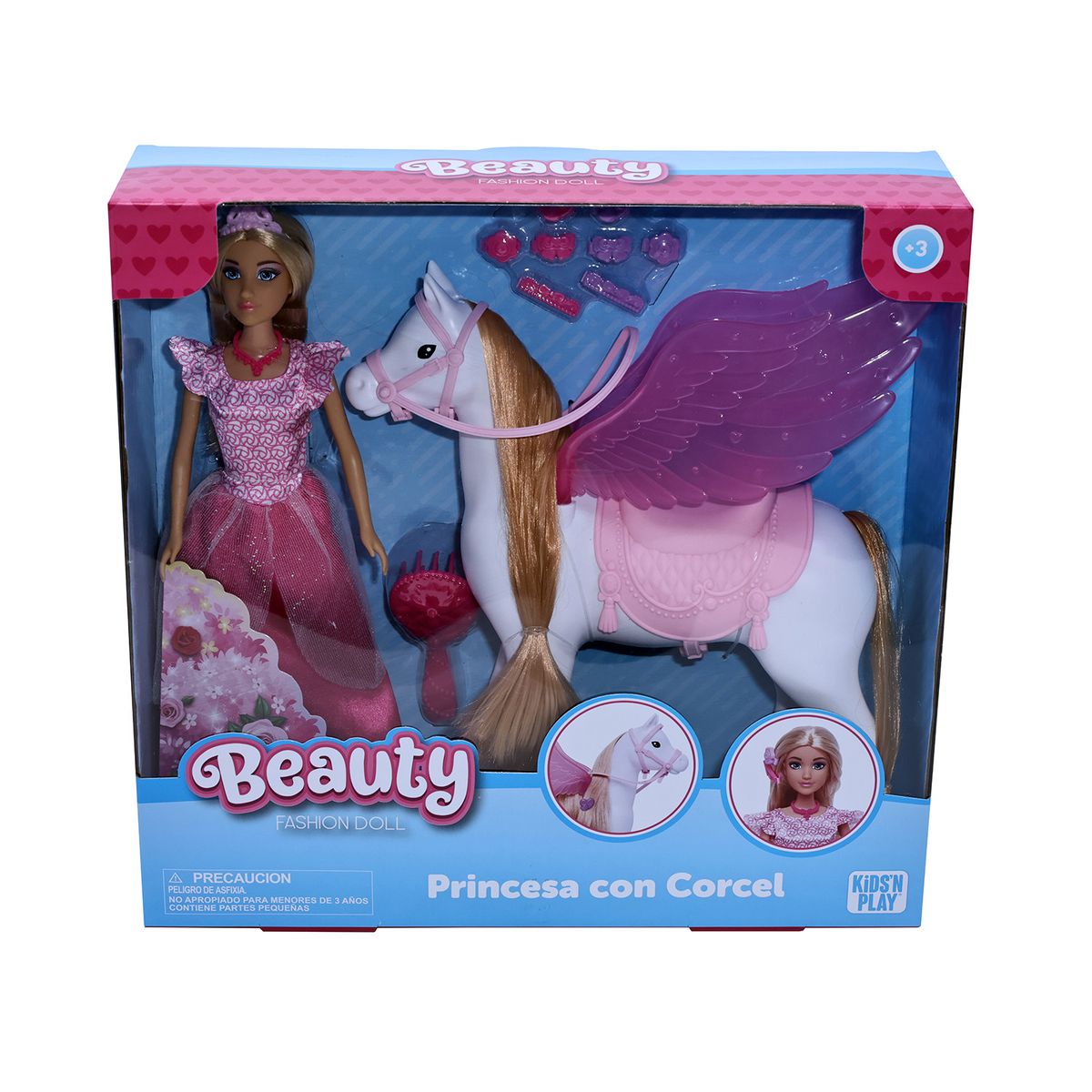 KIDS N PLAY - Pegazo más Muñeca Fashion