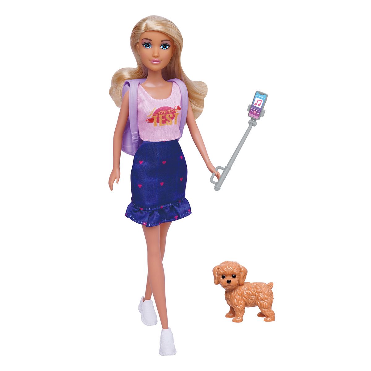 KIDS N PLAY - Muñeca Fashion Mochilera