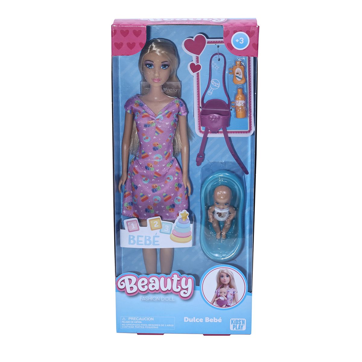 KIDS N PLAY - Muñeca Fashion con Bebé