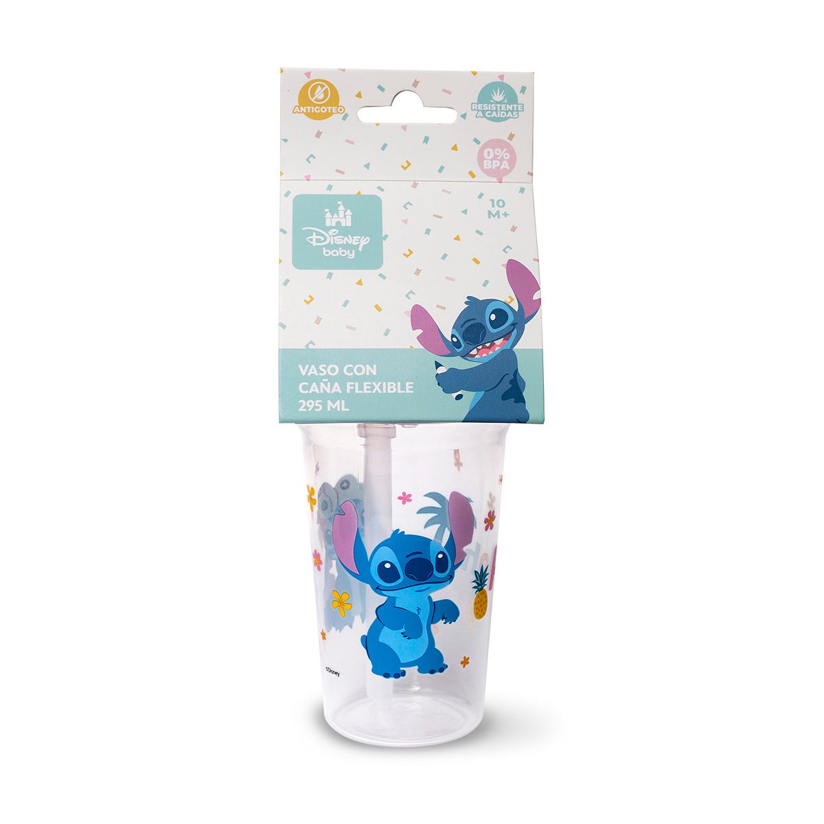 DISNEY - Tomatodo con Caña Flexible Stitch 295 ml