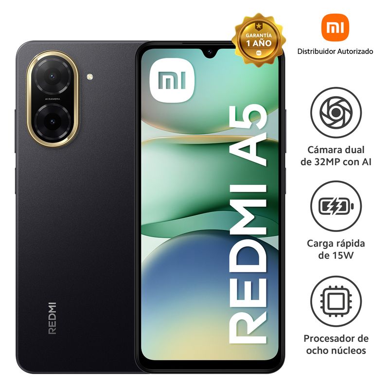 XIAOMI - Smartphone Redmi A5 Midnight Black 3Gb  64Gb
