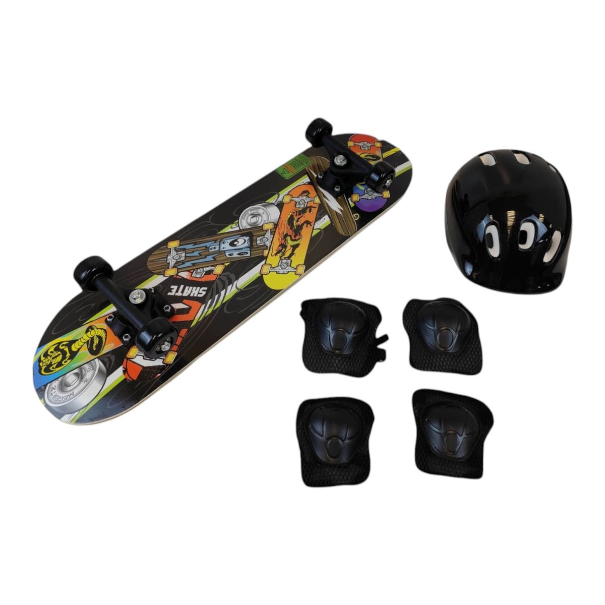 360 - Set Skateboard 360 Casco Y Protectores