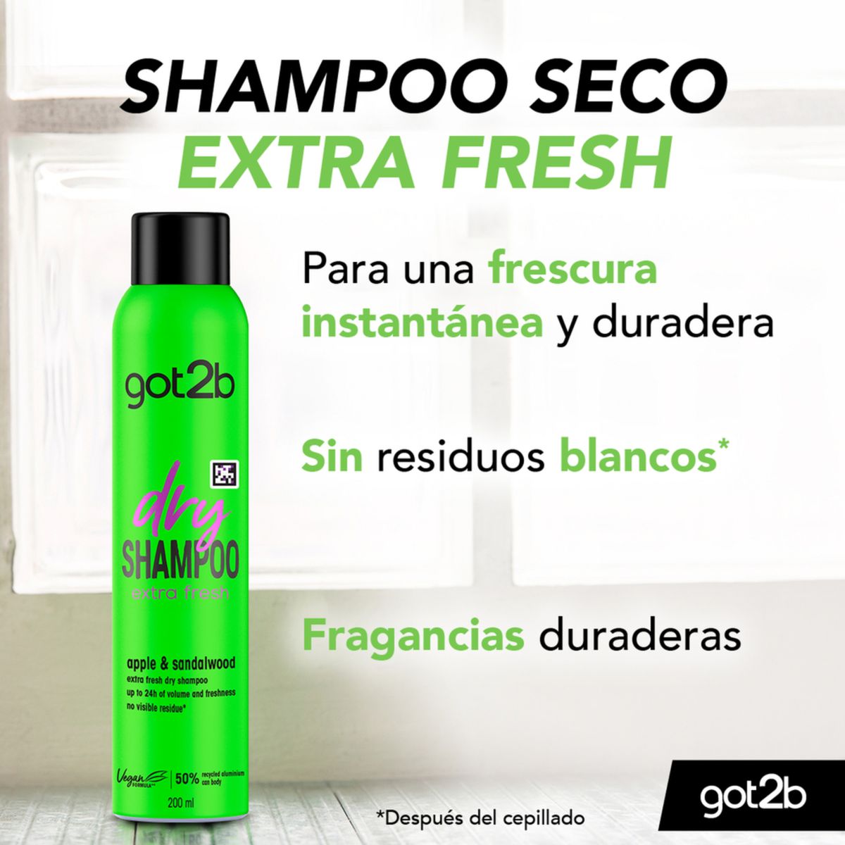 GOT2B - Shampoo Seco Got2B Fresh Envase 200 mL