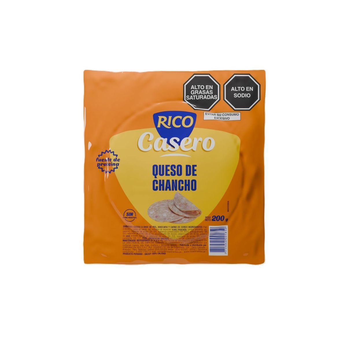 RICO CASERO - Queso de Chancho Rico Casero Empaque 200 g