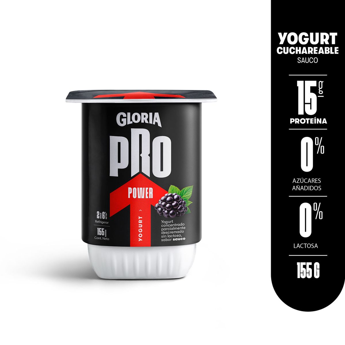 GLORIA PRO - Yogurt Gloria Pro Power Sauco Envase 155 g