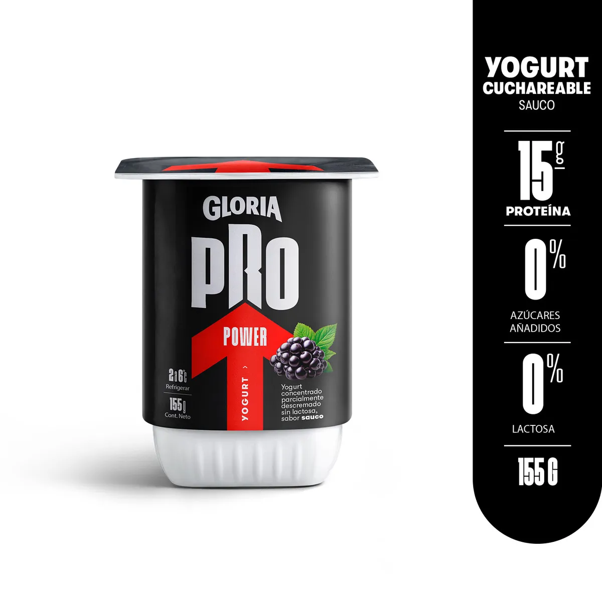 GLORIA PRO - Yogurt Gloria Pro Power Sauco Envase 155 g