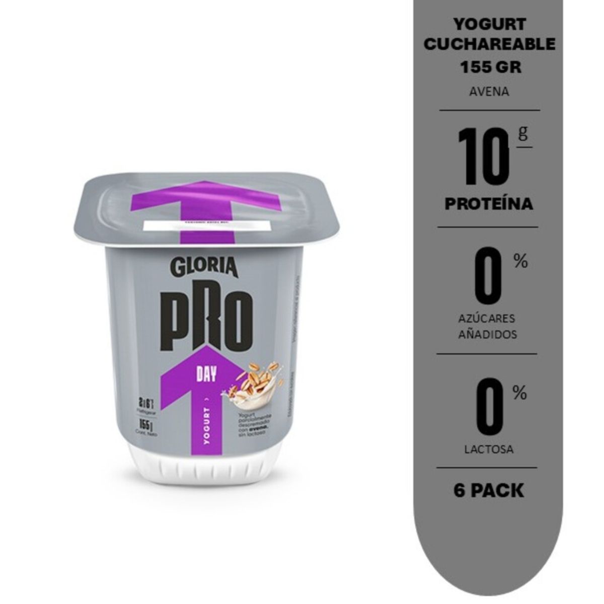 GLORIA PRO - Yogurt Gloria Pro Power Avena Envase 155 g