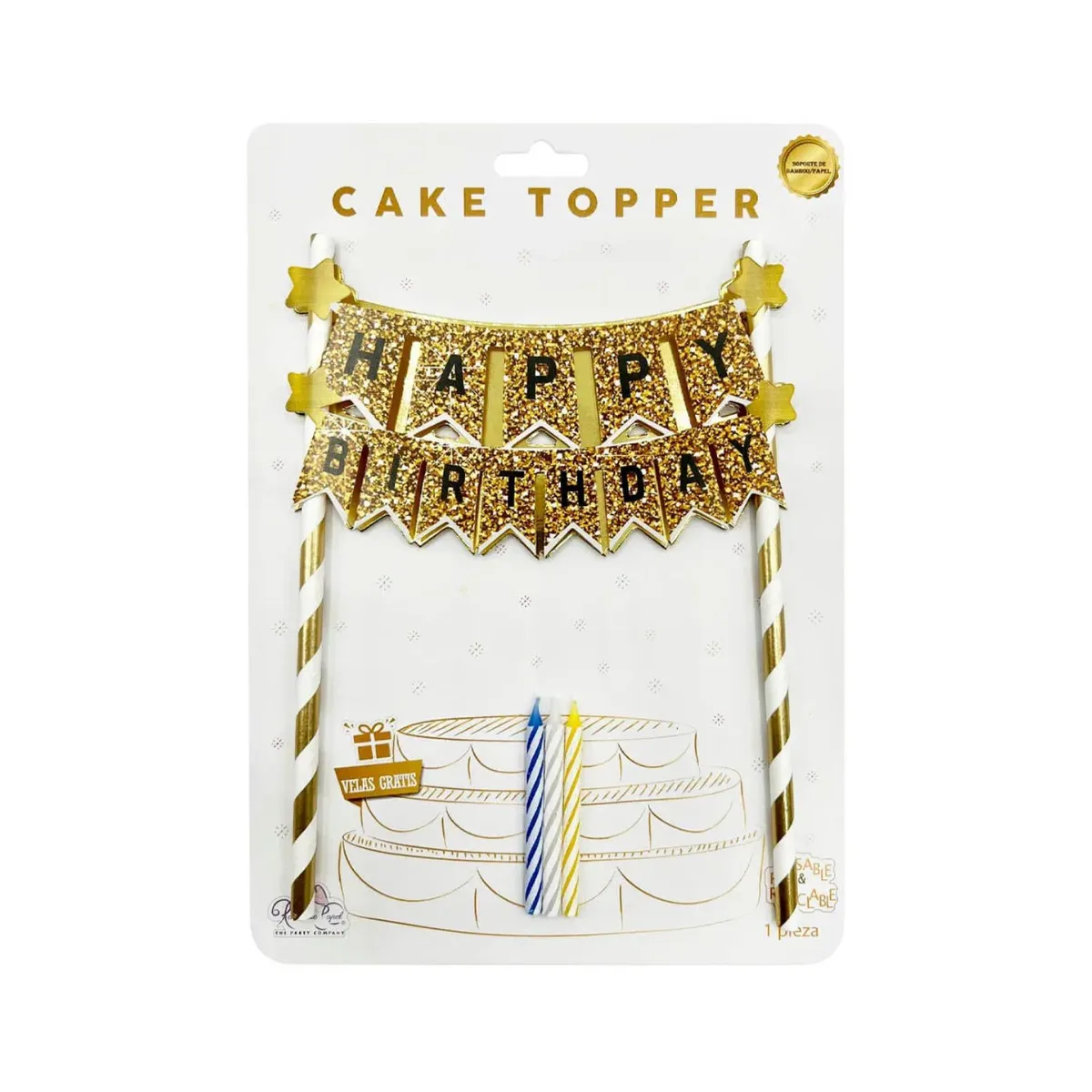 RABITO DE PAPEL - Topper Banderin Adulto