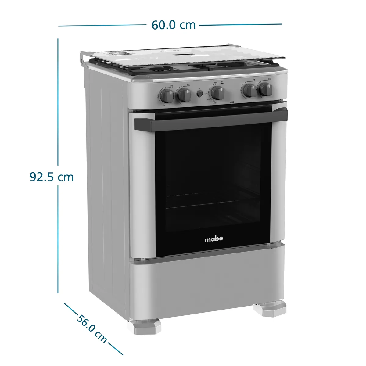 MABE - Cocina a Gas Mabe CMP6010FG1 60cm Silver