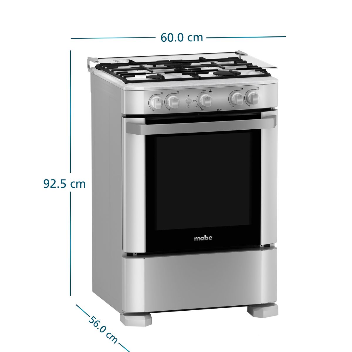 MABE - Cocina a Gas Mabe CMP6020FG1 60cm Silver
