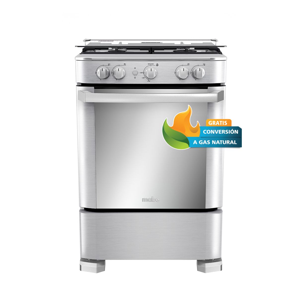 MABE - Cocina a Gas Mabe CMP6030FX1 60cm Inox