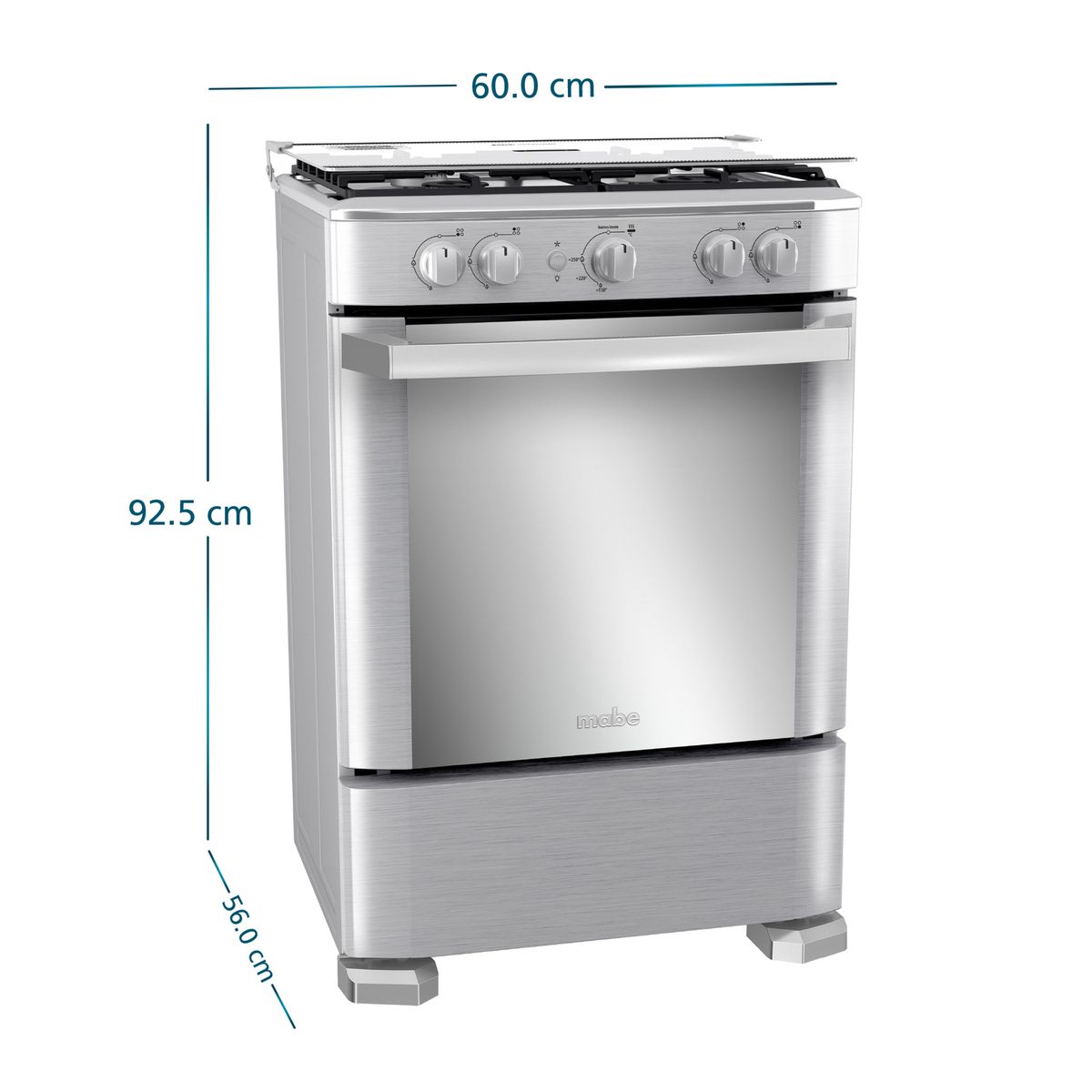 MABE - Cocina a Gas Mabe CMP6030FX1 60cm Inox