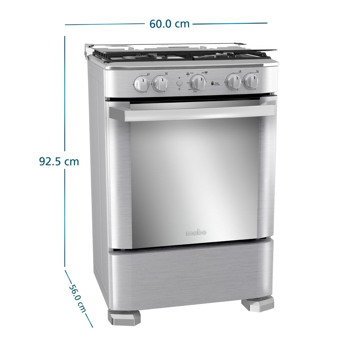  - Cocina a Gas Mabe CMP6060FX1 60cm Inox