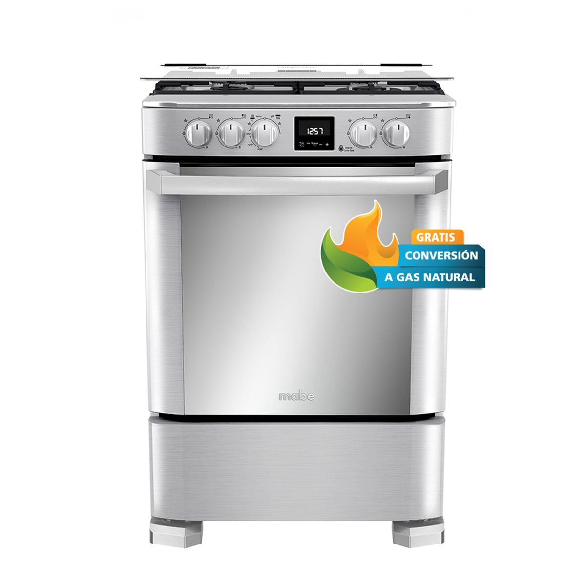 MABE - Cocina de Piso a Gas 60 cm Inox Mabe CMP6085FX1