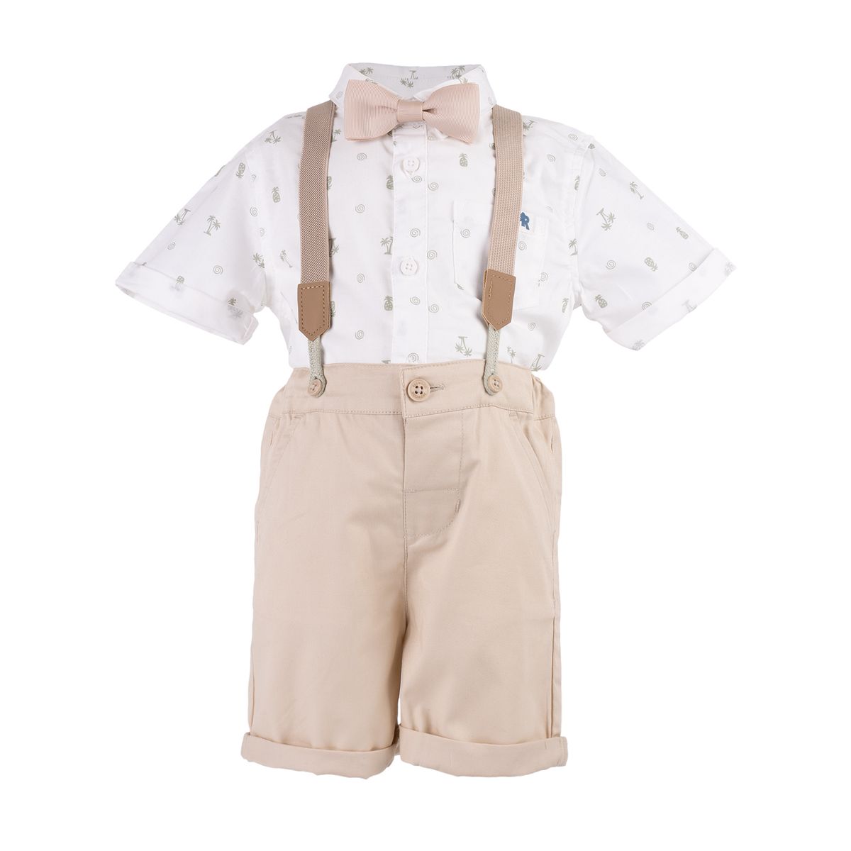 REDWOOD - WEB CONJUNTO SHORT TIRANTES  BO ECRU 12M