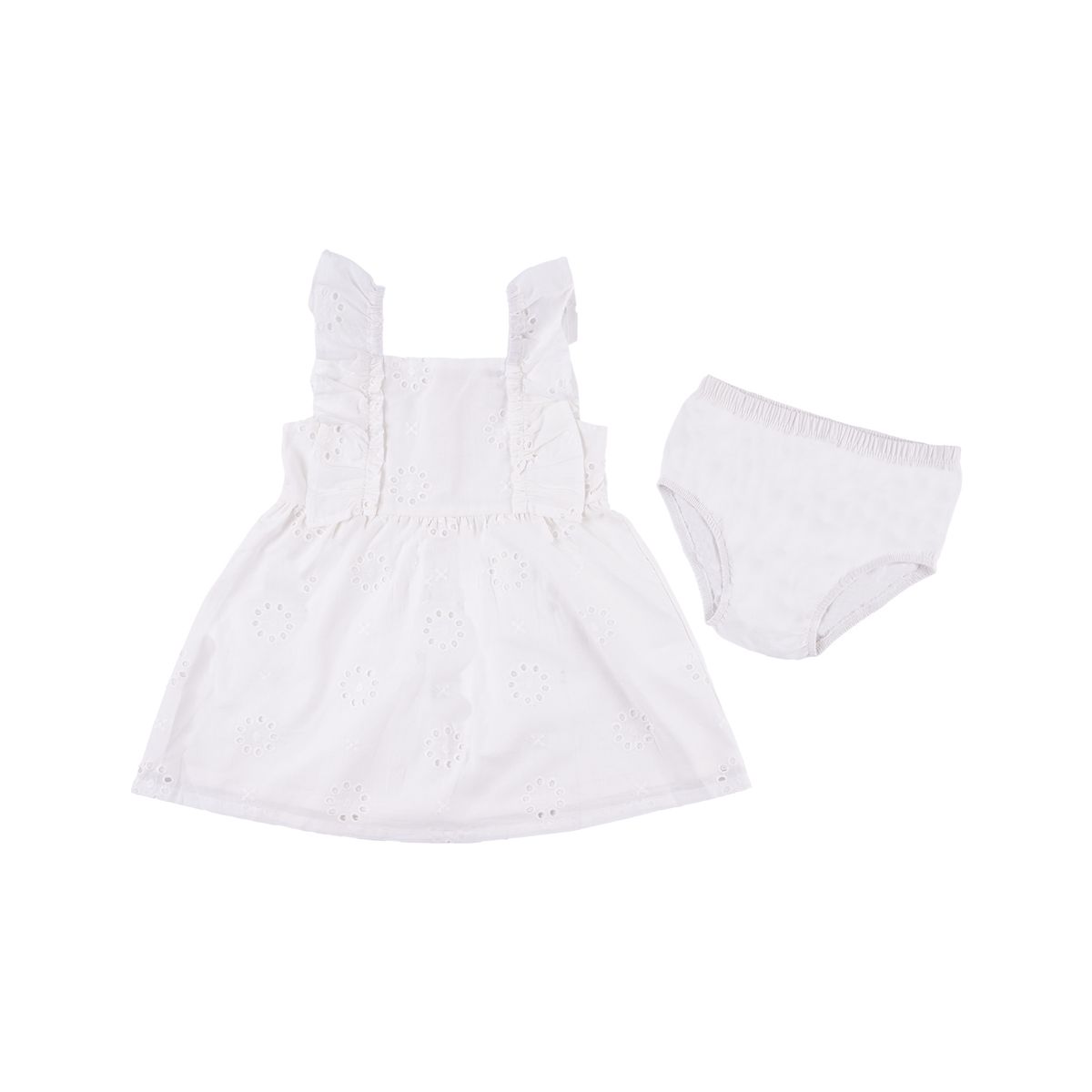 REDWOOD - Vestido Rayas Boton Bebé Niña