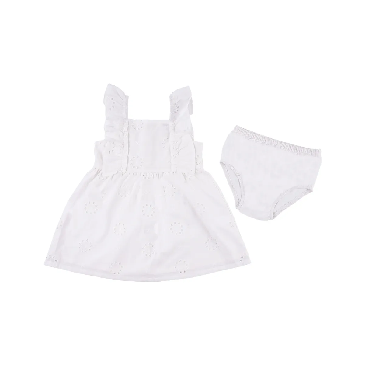 REDWOOD - Vestido Rayas Boton Bebé Niña