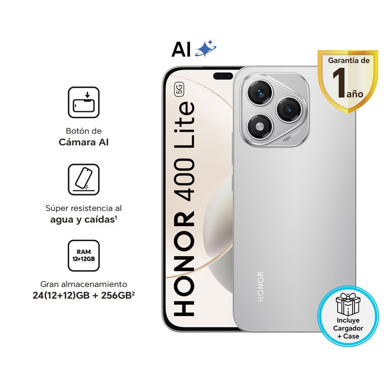 Honor - Smartphone Honor 400 Lite 12Gb+256Gb Velvet Grey