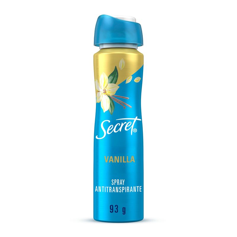 SECRET - Desodorante Antitranspirante en Spray Secret Vainilla Envase 93 g