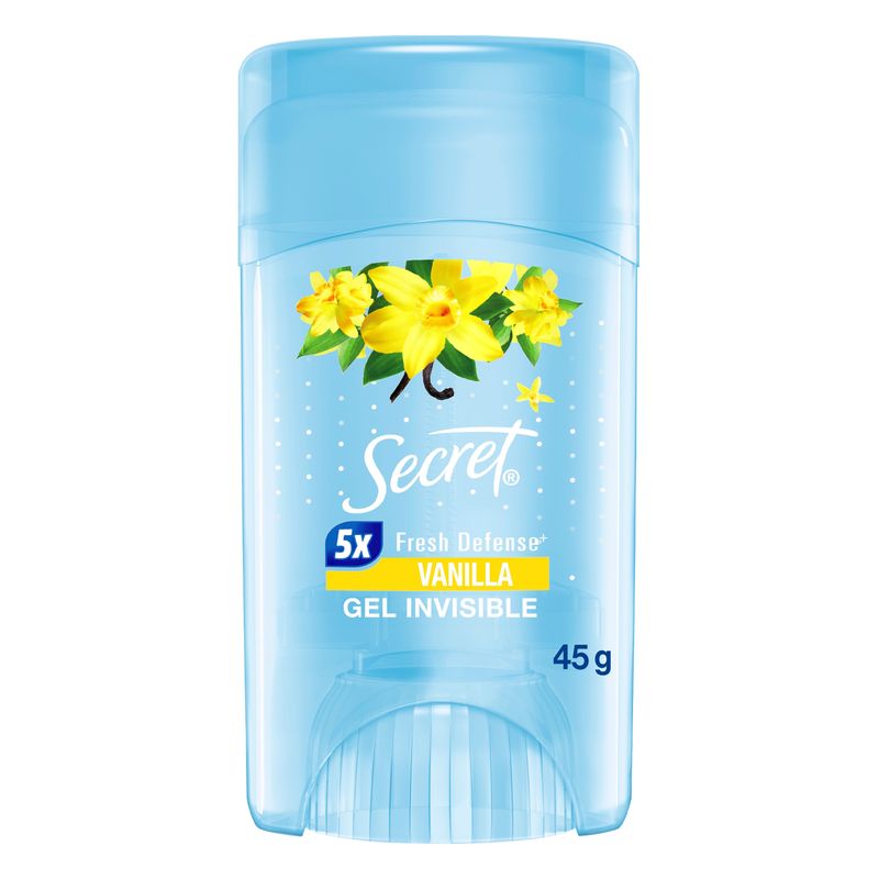 SECRET - Desodorante en Gel Secret Vainilla Envase 45 g