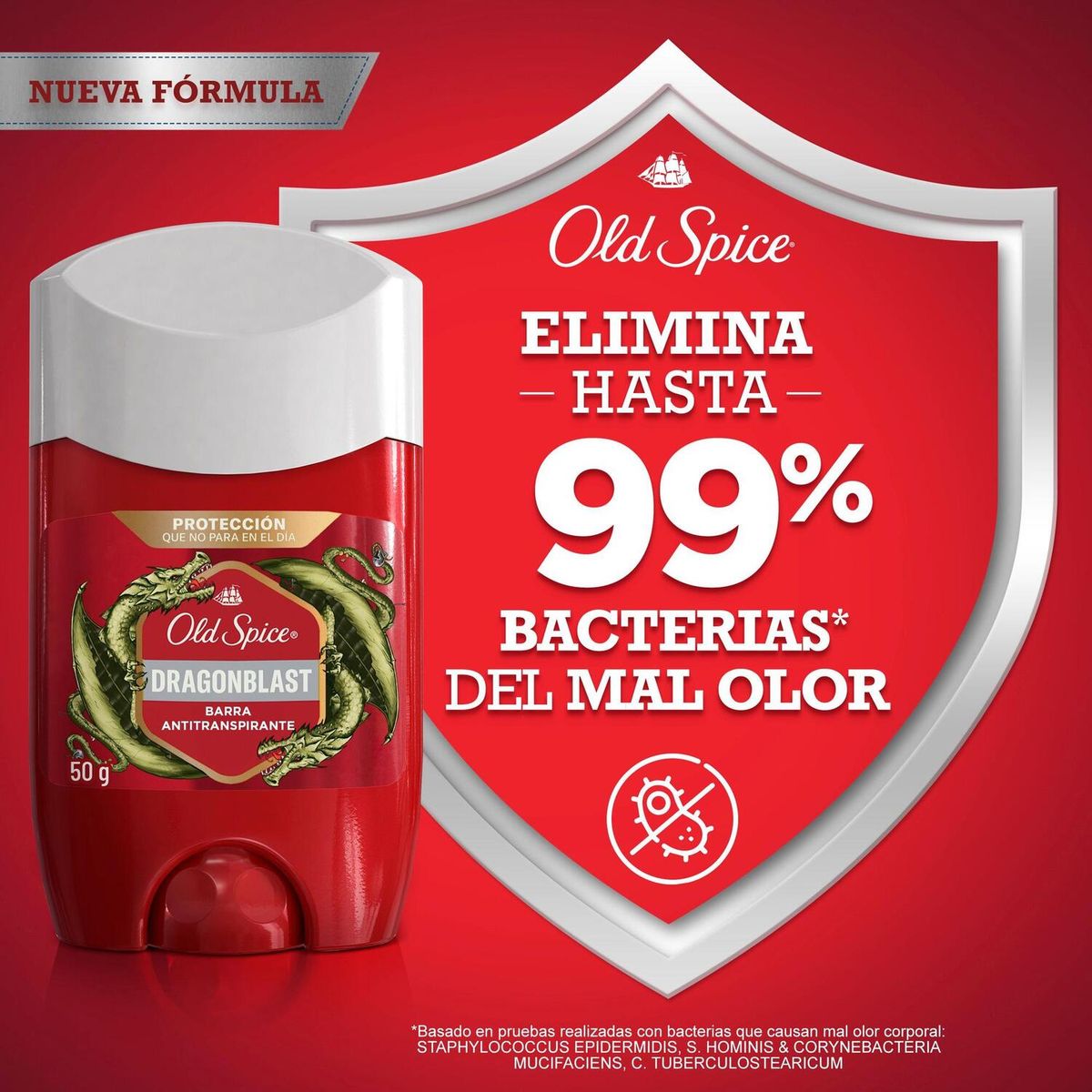 OLD SPICE - Antitranspirante en Barra Old Spice Dragonblast Envase 50 g