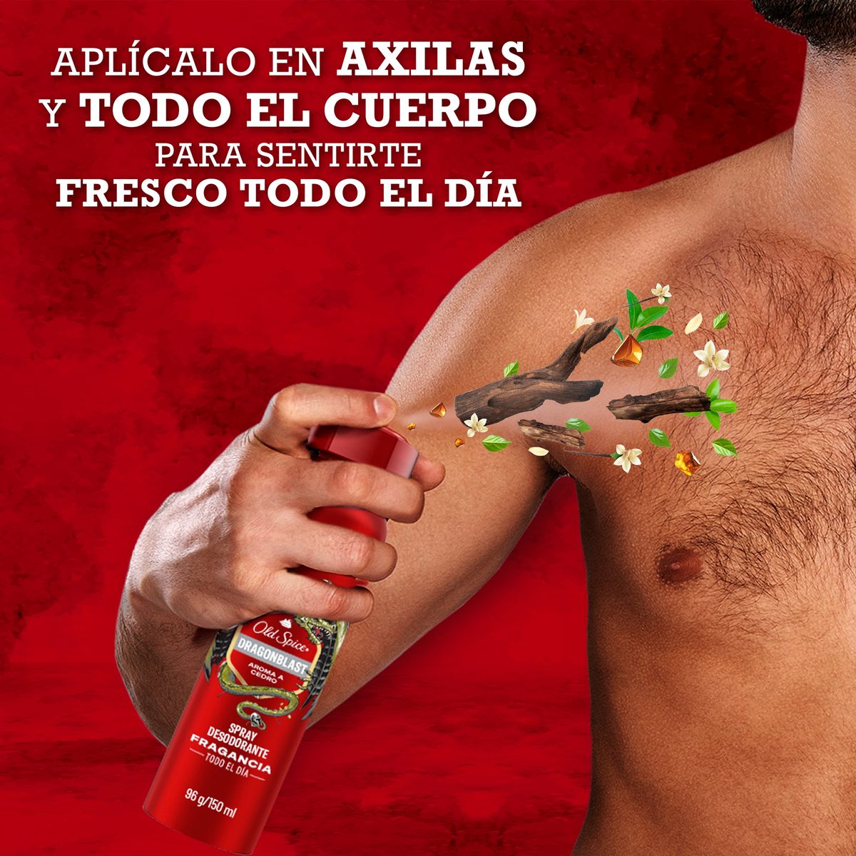 OLD SPICE - Desodorante en Spray Old Spice Dragón Cedro Envase 150 mL
