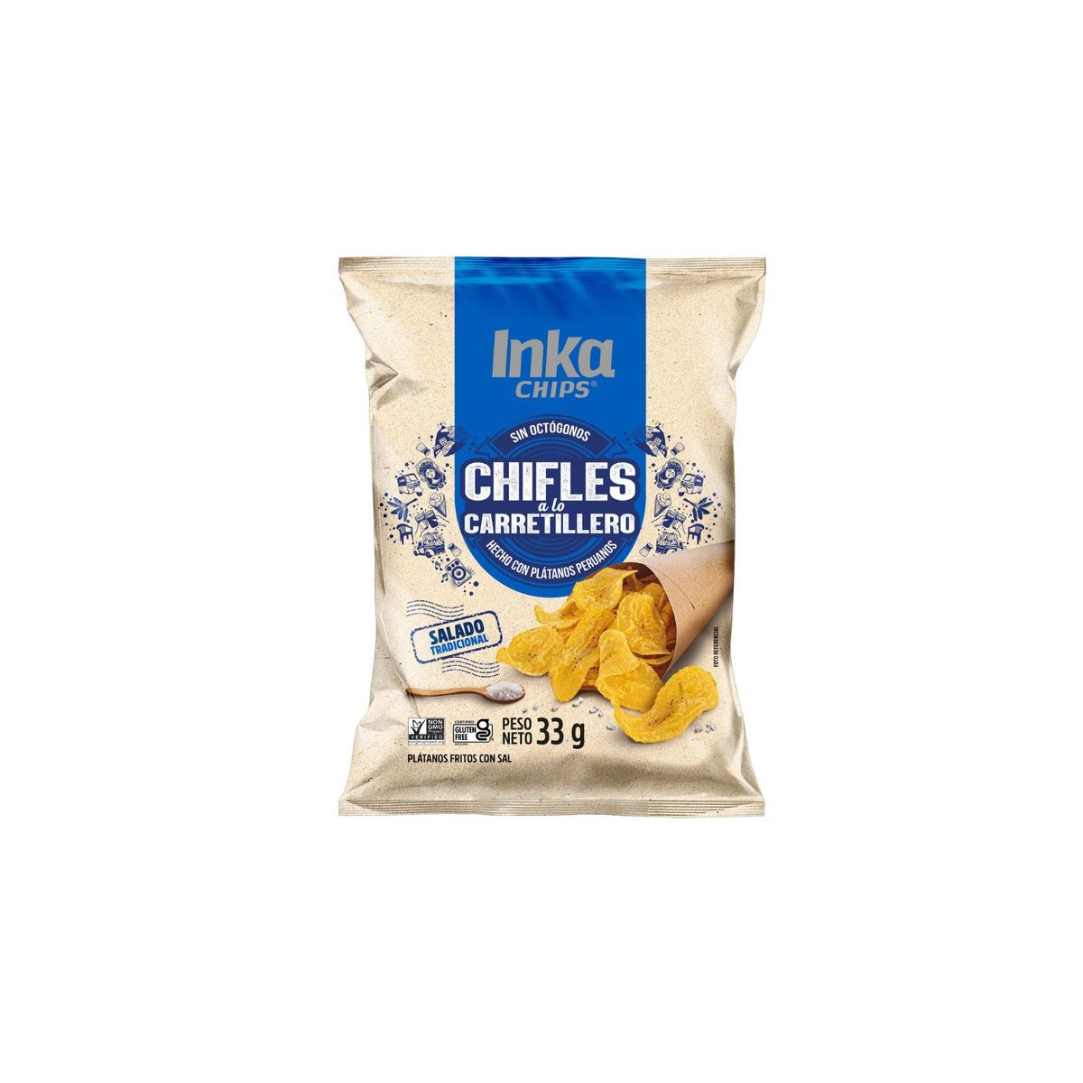 INKA CHIPS - Chifles Inka Chips Salado Bolsa 33 g