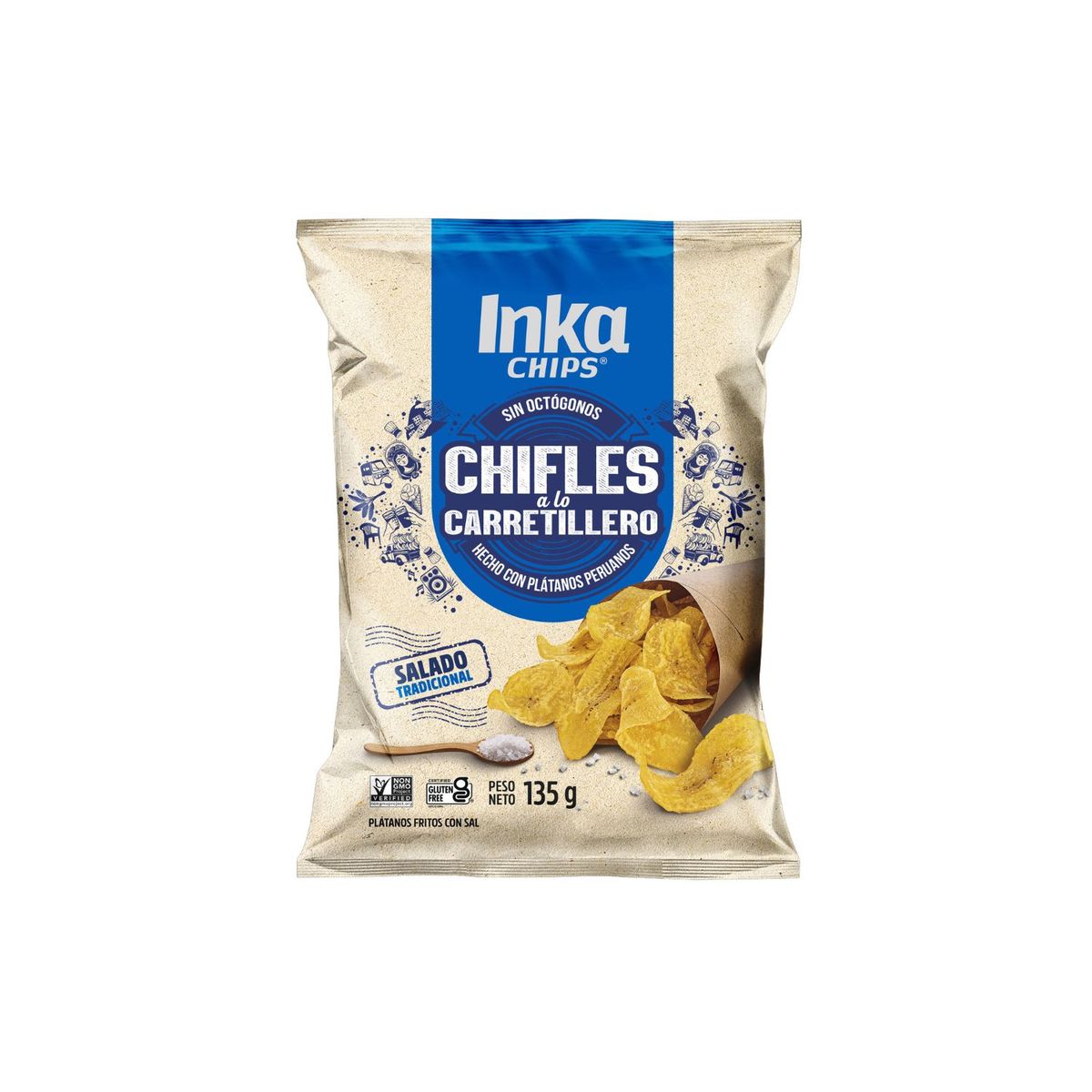 INKA CHIPS - Chifles Inka Chips Salado Bolsa 135 g