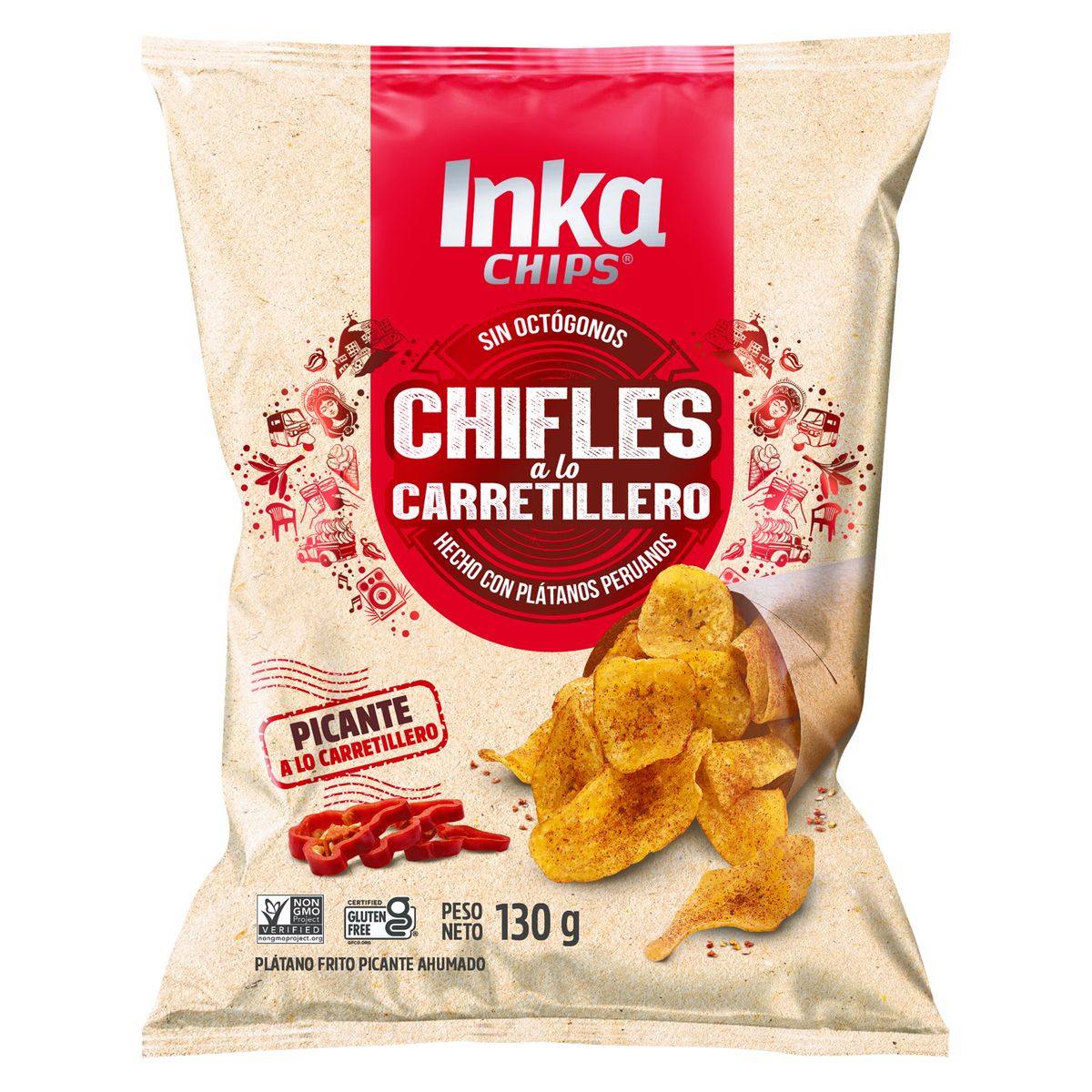 INKA CHIPS - Chifles Inka Chips Picante Bolsa 130 g