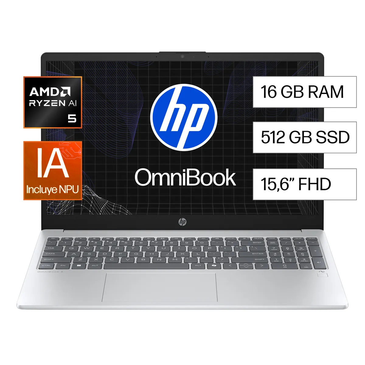 HP - Laptop HP Ob 3 R5 340 16GB 512GB