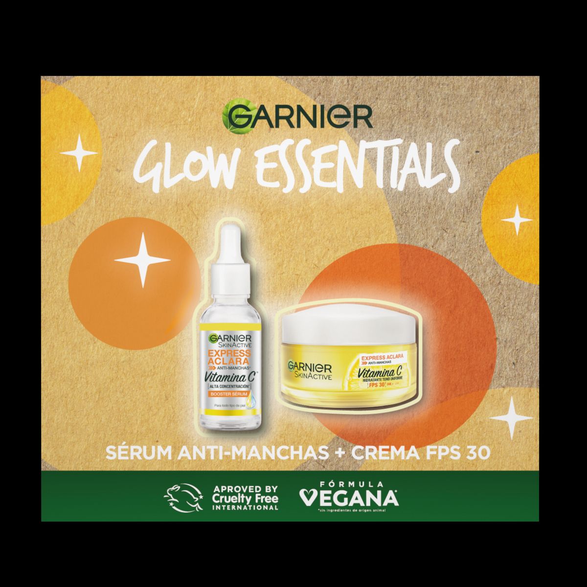 GARNIER - Set Garnier Crema FPS30 50 mL + Serum 30 mL