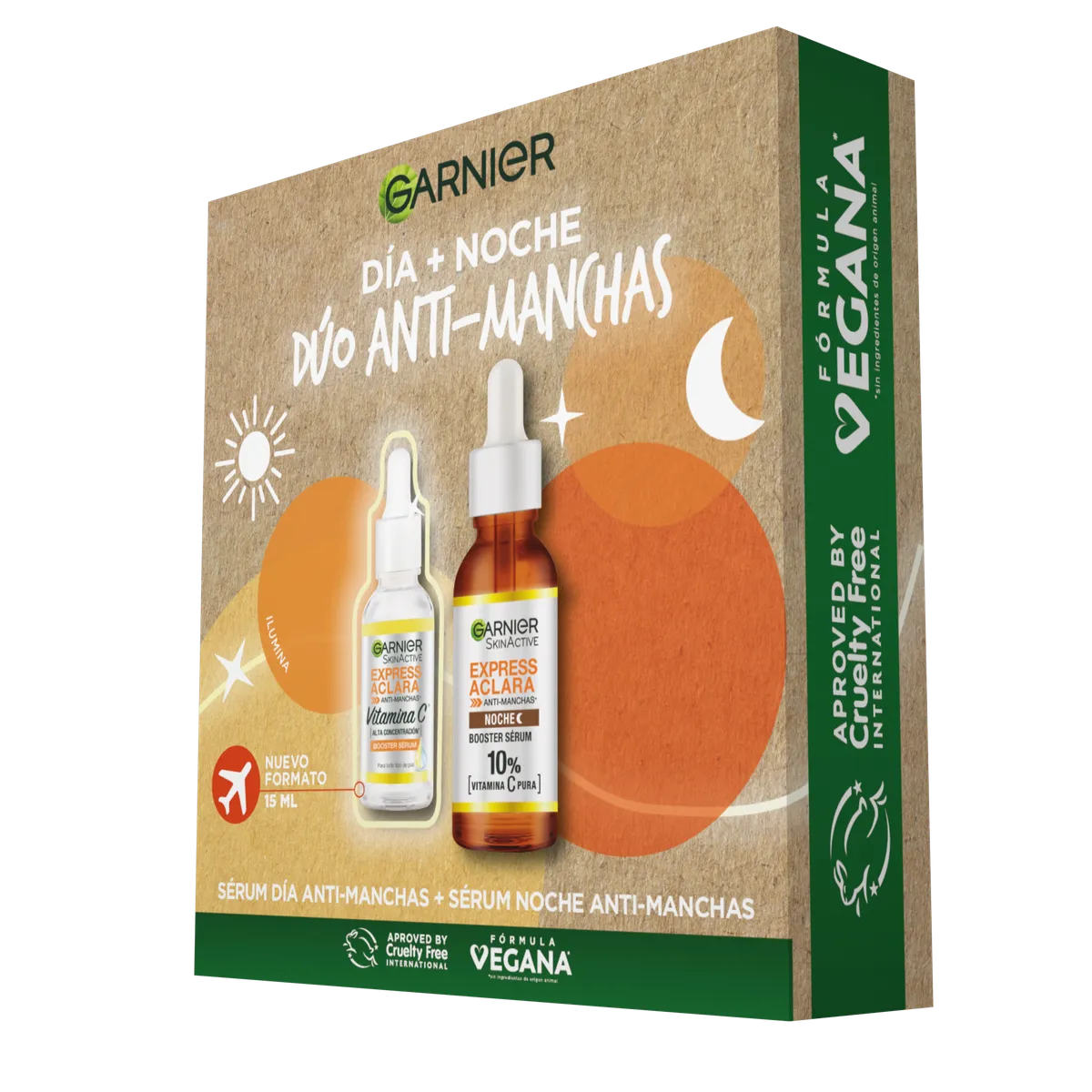 GARNIER - Pack Garnier Serum AM 15 mL + Serum PM 30 mL