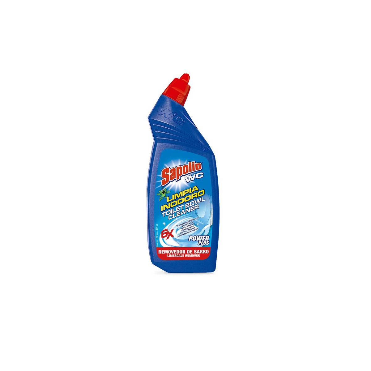 SAPOLIO - Limpiador para Inodoros Sapolio WC Power Plus Azul Envase 750 mL