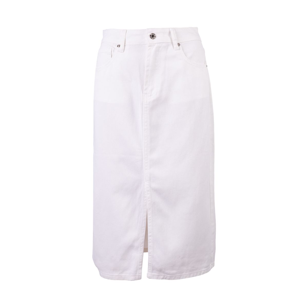 REDWOOD - WEB FALDA JEAN MIDI WHITE S