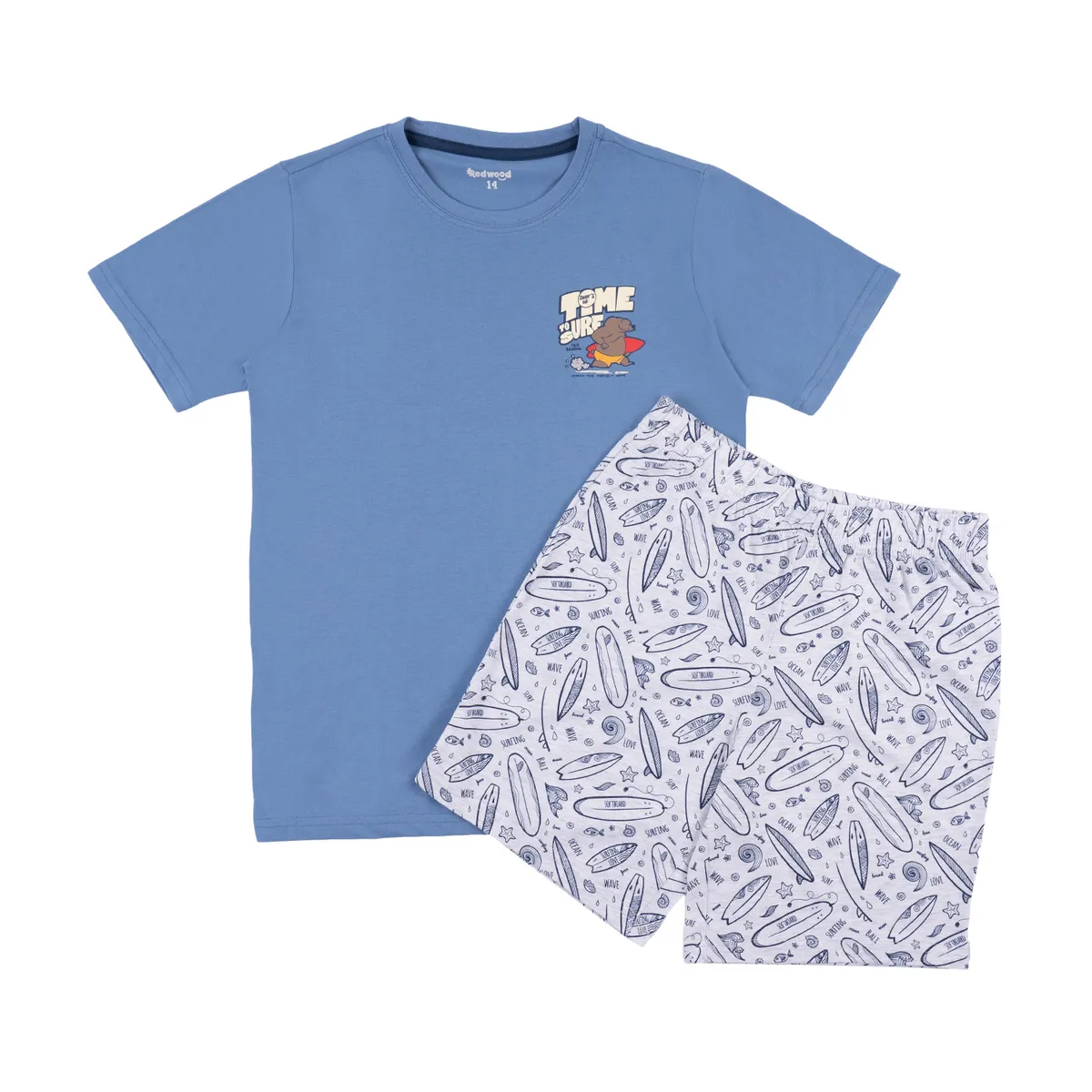 REDWOOD - WEB PIJ MC SHORT TO LT B   LT GREY ML 12