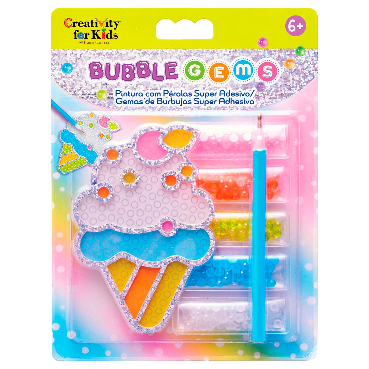 FABER CASTELL - Bubble Gems Super Sticker Ice Cream