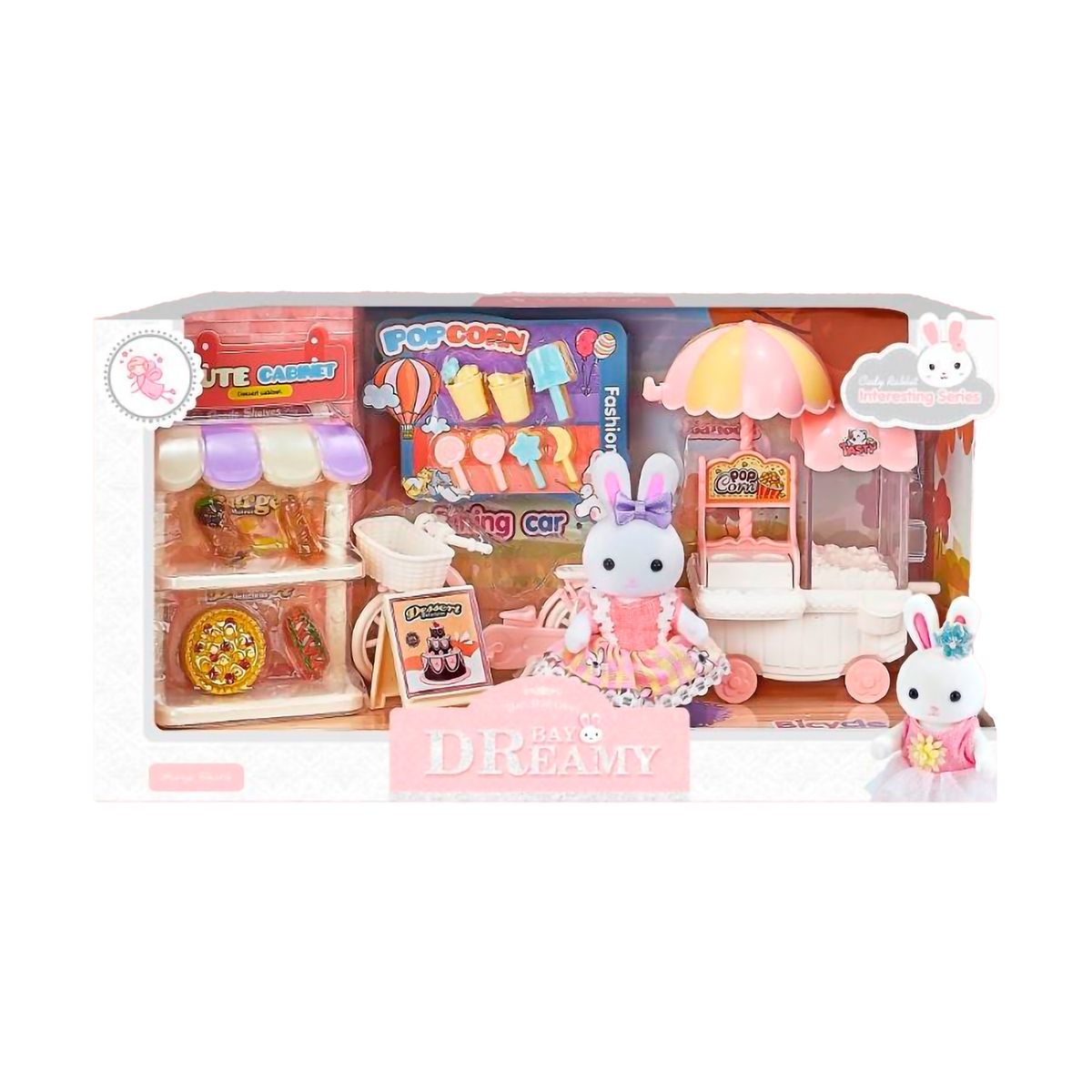 SELECTIO - Cute Rabbit Outdoor Dessert Car Set