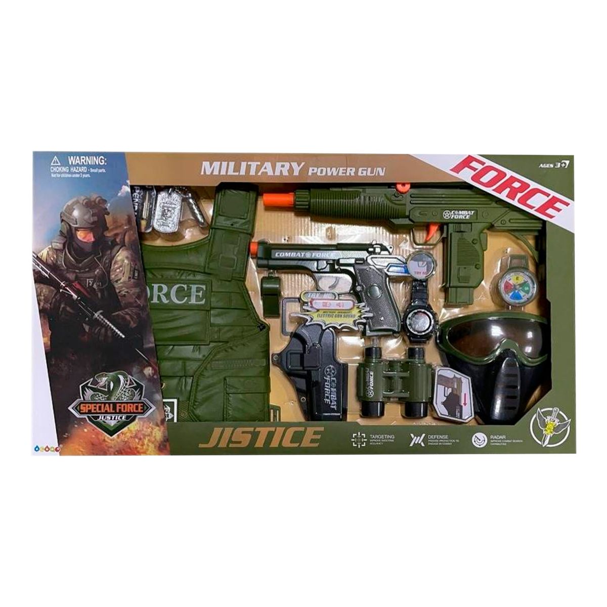 SELECTIO - Set Militar Chaleco y Accesorios