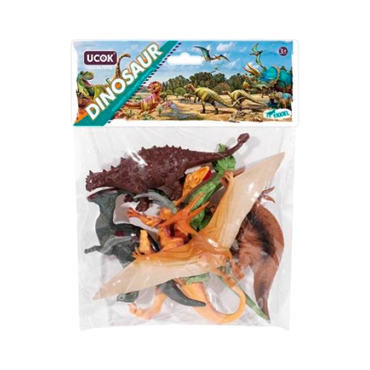 DINO - Blister 6 Dinosaurios 12 cm