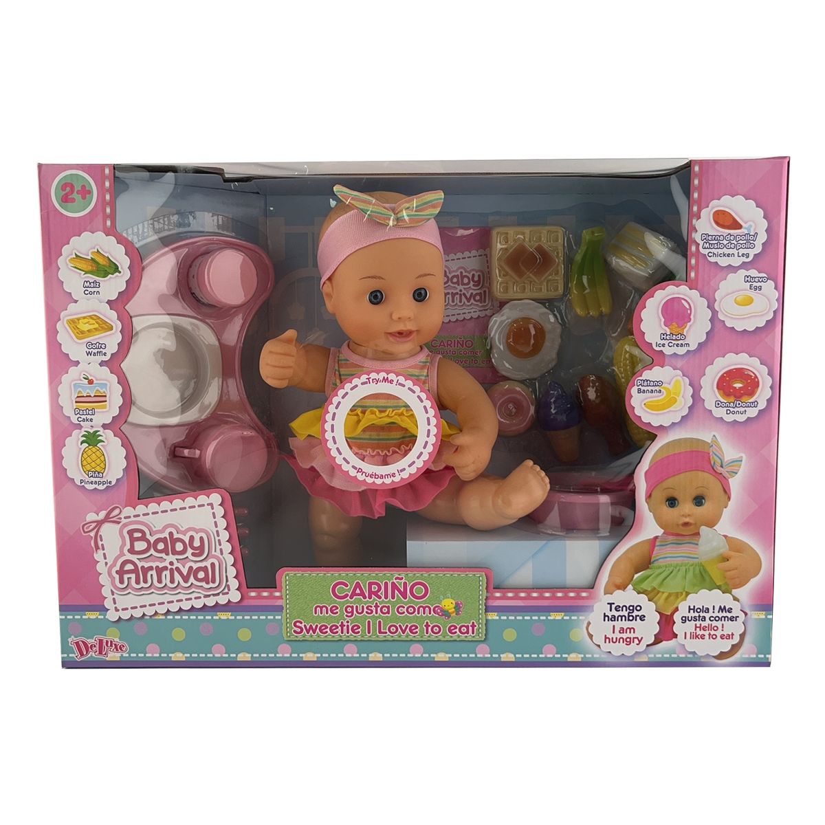 DELUXE - Muñeca 34 cm con Play Set de Comida