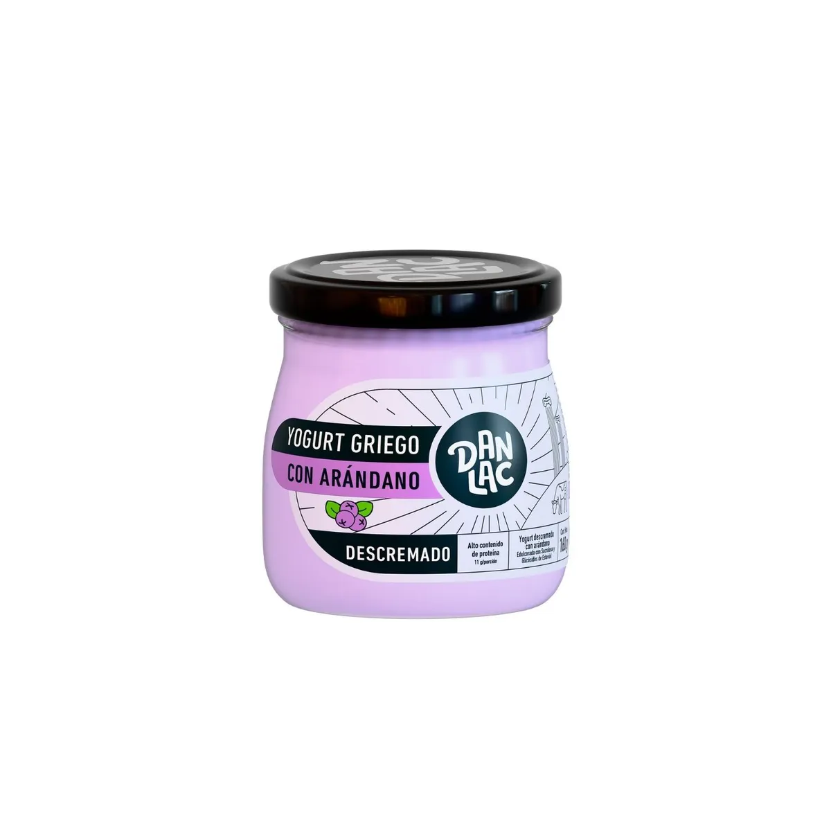 DANLAC - Yogurt Danlac Descremado Arándano Envase 160 g